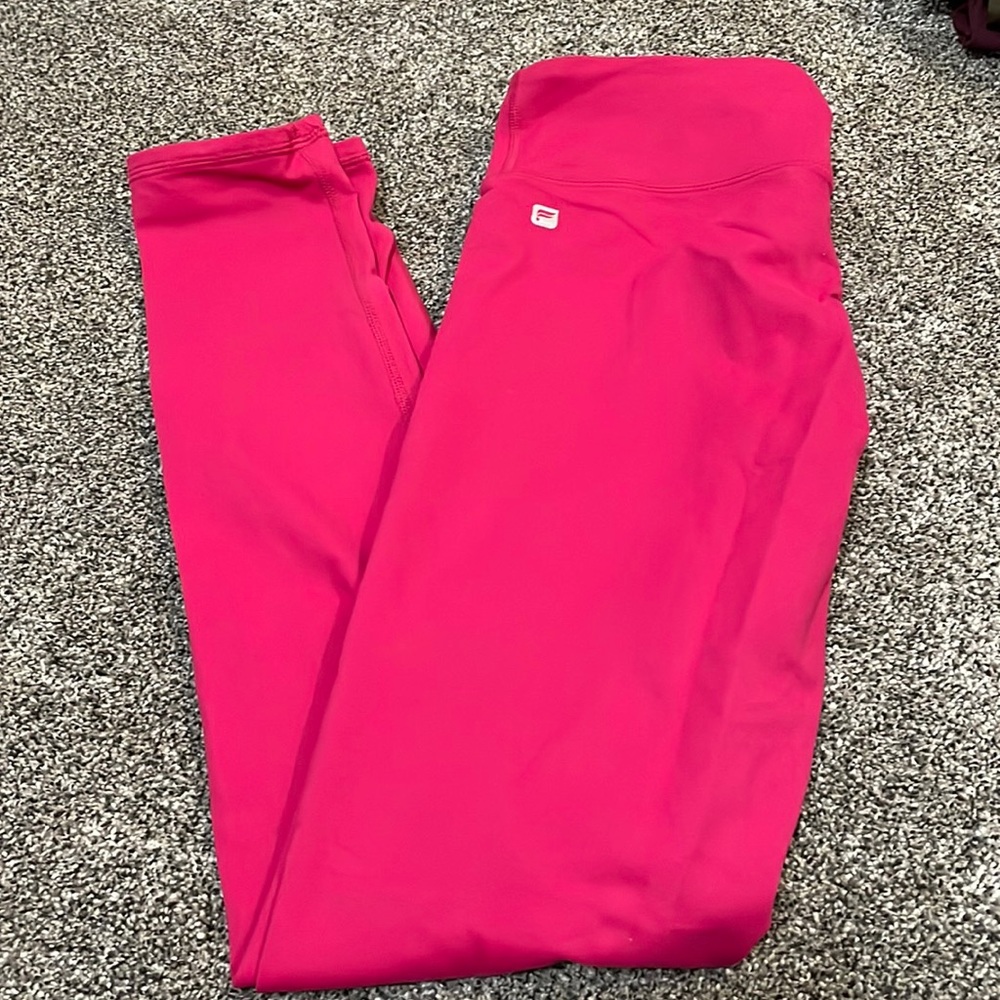 Fabletics full length red leggings.